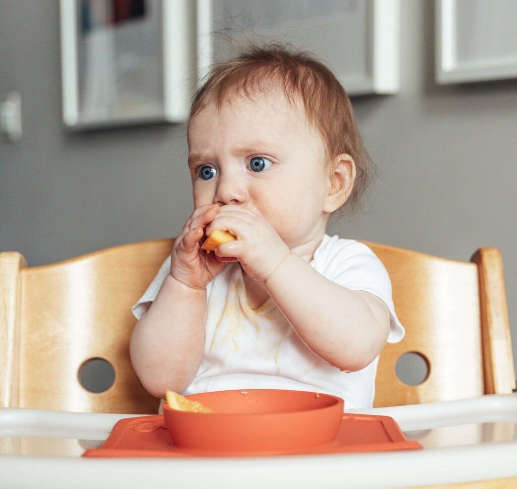 Baby led weaning using fruit